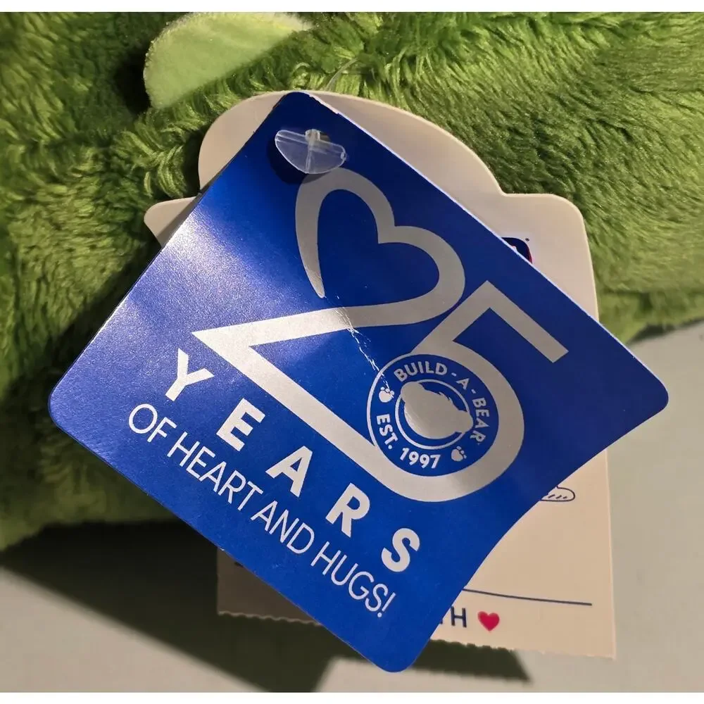 Build-A-Bear Triceratops Dinosaur Plush 25th Celebration Green Tags BAB